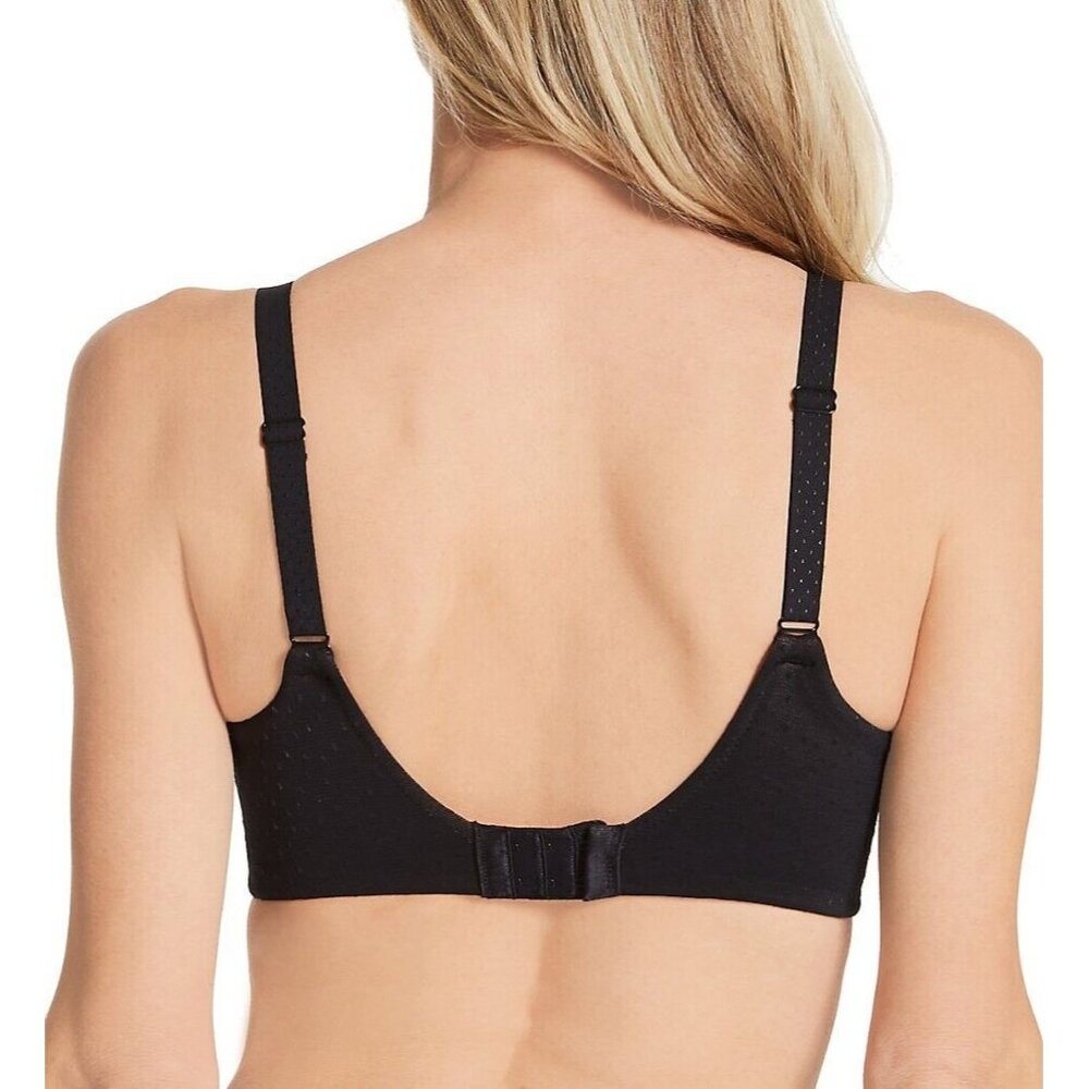 🆕WACOAL Back Appeal Wireless Seamless T-Shirt Bra 34DDD Black #856303 - Picture 3 of 8
